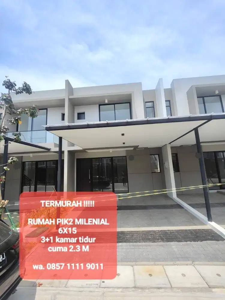 Dijual Termurah rumah milenial PIK2 6x15