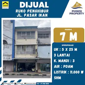 DIJUAL RUKO DI PASAR IKAN AREA PENGHIBUR
