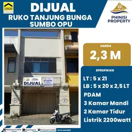 DIJUAL RUKO MURAH TANJUNG BUNGA JL. SOMBO OPU COCOK BUAT USAHA