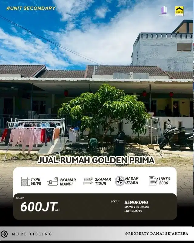 Dijual Rumah Golden Prima Bengkong Laut 
