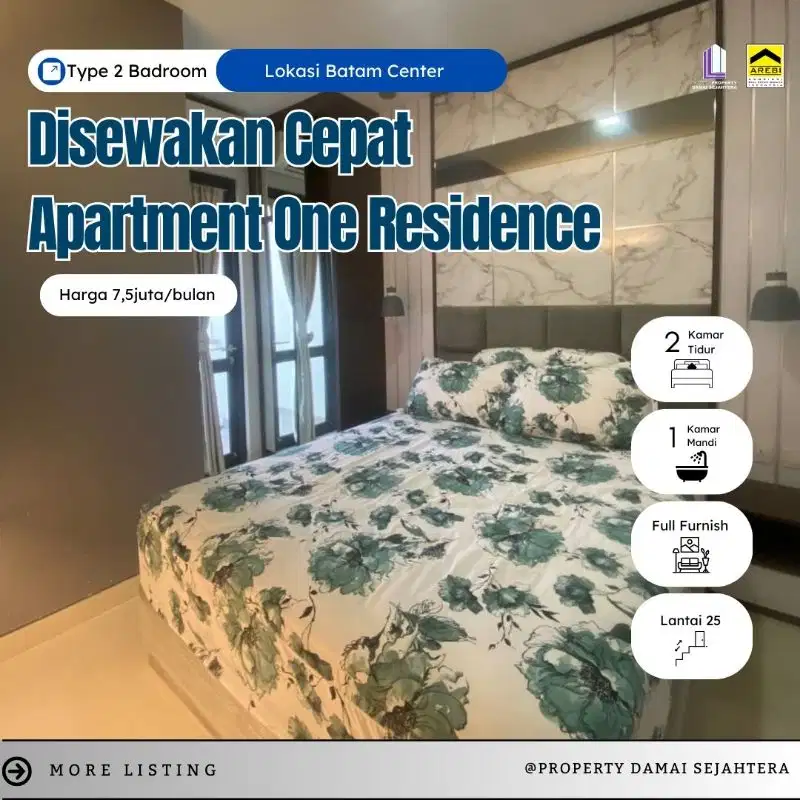 apartment full furnish siap huni samping pelabuhan
