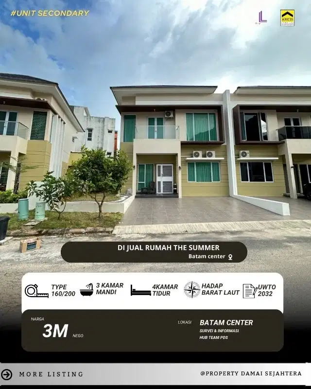Dijual Cepat Rumah The Summer - Batam Center