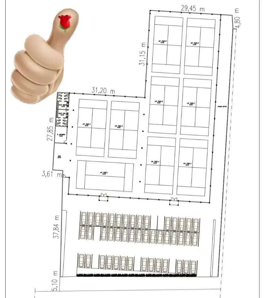 Disewakan Lahan Luas cocok buat kantor gudang warkop showroom dsb