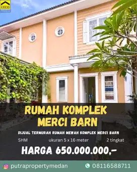 DIJUAL RUMAH MURAH KOMPLEK MERCI BARN