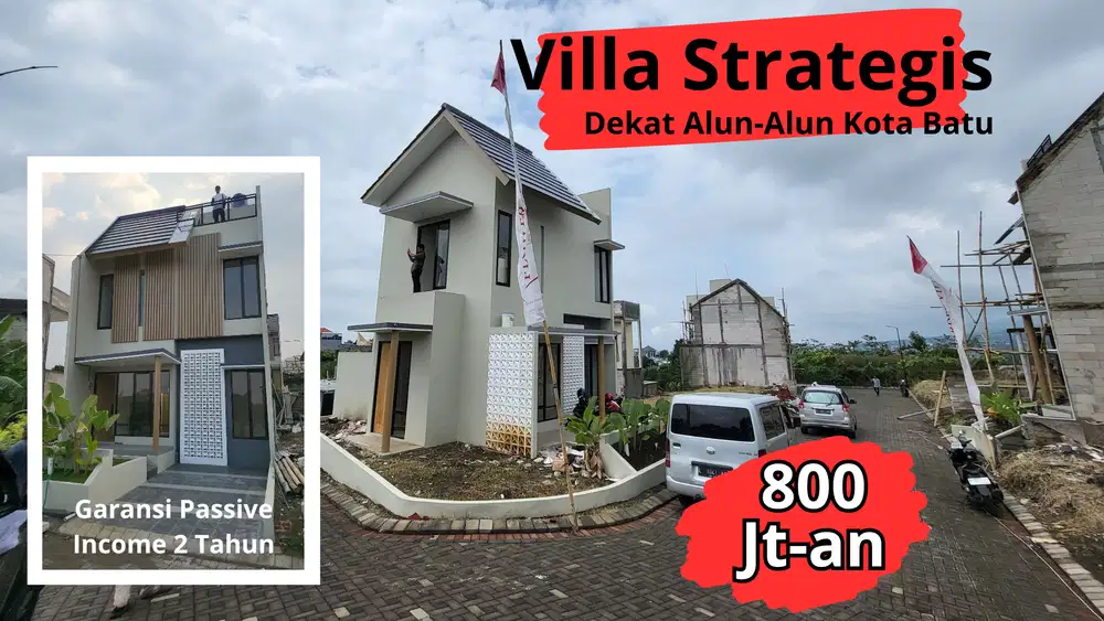 Villa Strategis Tengah Kota Batu 5 Menit Alun-Alun Kota Batu