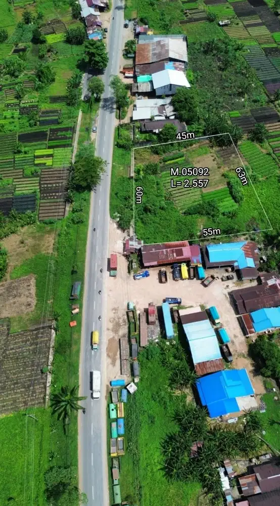 Tanah Jl.Budi Utomo L60XP45/50