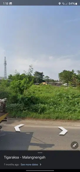Dijual tanah tigaraksa malangnengah