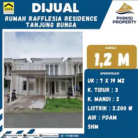 DIJUAL Rumah 3 Kamar Harga Murah di Kompleks Rafflesia Tanjung Bunga