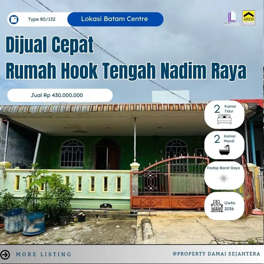Dijual Rumah Nadim Raya 2 Batam Center