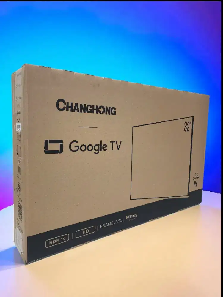 TV Changhong GoogleTV 32inci - layar jernih 2K FHD