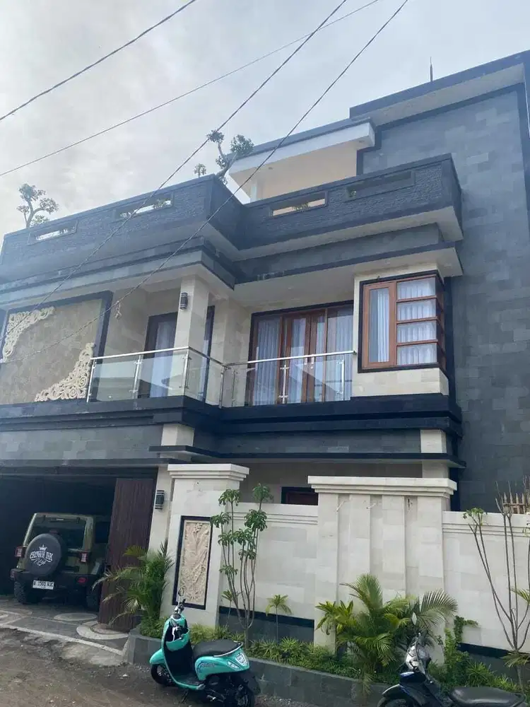 dijual rumah lantai 3 view sawah pemogan denpasar