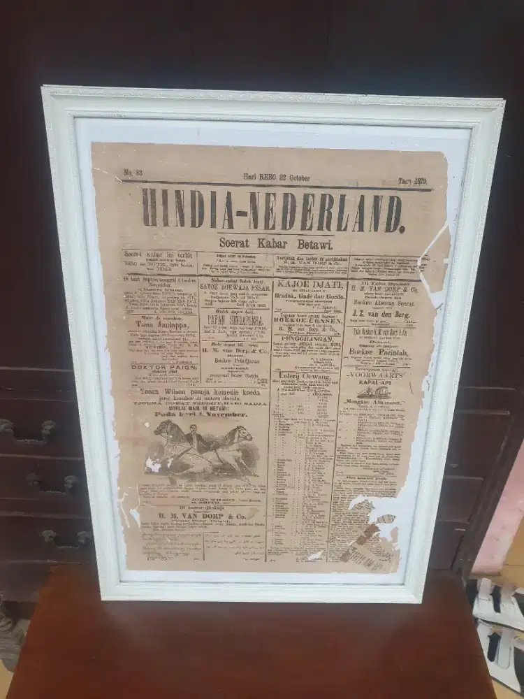 koran tua era kolonial hindia nederland ejaan lama