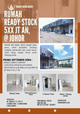 DP 58 JT RUMAH 2 LANTAI SIAP HUNI LOKASI JOHOR