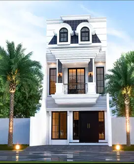 Rumah Baru 3 Lantai Classic Style Cluster Asri Strategis Di Jagakarsa