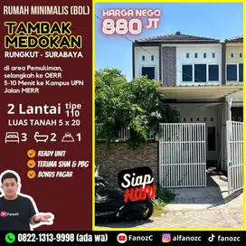 jual rumah rungkut, rumah minimalis surabaya, rumah siap huni, rumah 2 lantai
