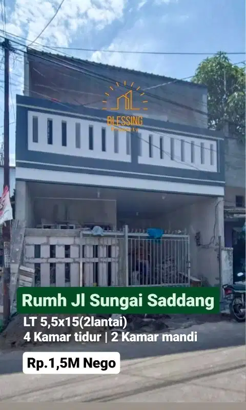 Rumah jl sungai saddang dekat veteran