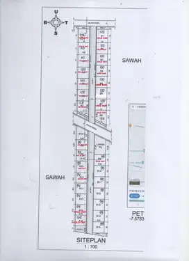 tanah kavlingan di gentan harga murah dekat luwes gentan