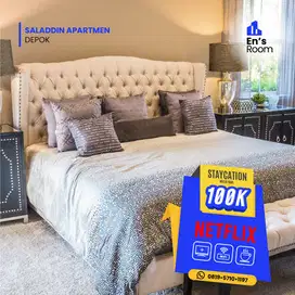 Staycation Green Pramuka City Aesthetic En'sRoom Kamis
