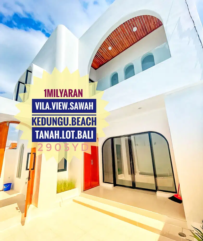 For Sale Villa Ricefileld Kedungu Beach Tanah Lot Bali