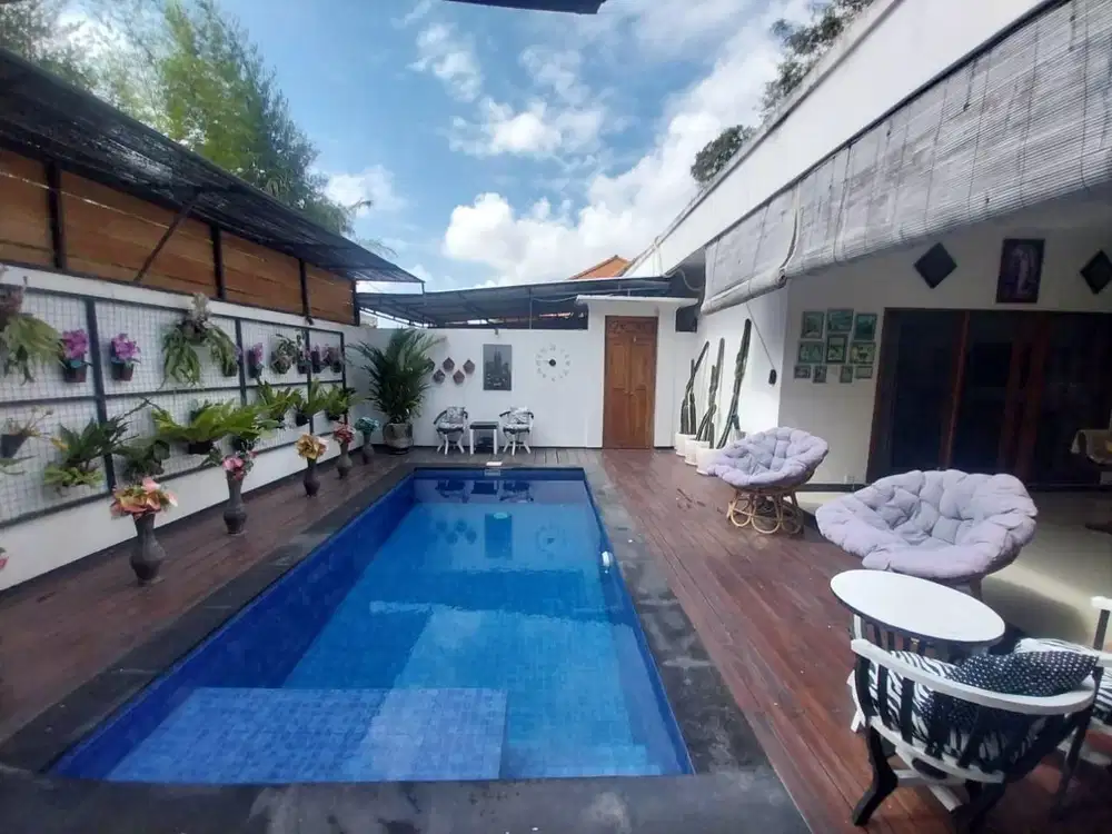 dijual villa lantai 1 canggu