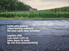 Lahan zona gudang mojokerto