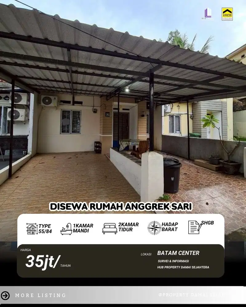 Disewakan Cepat‼ Anggrek Sari - Batam Center