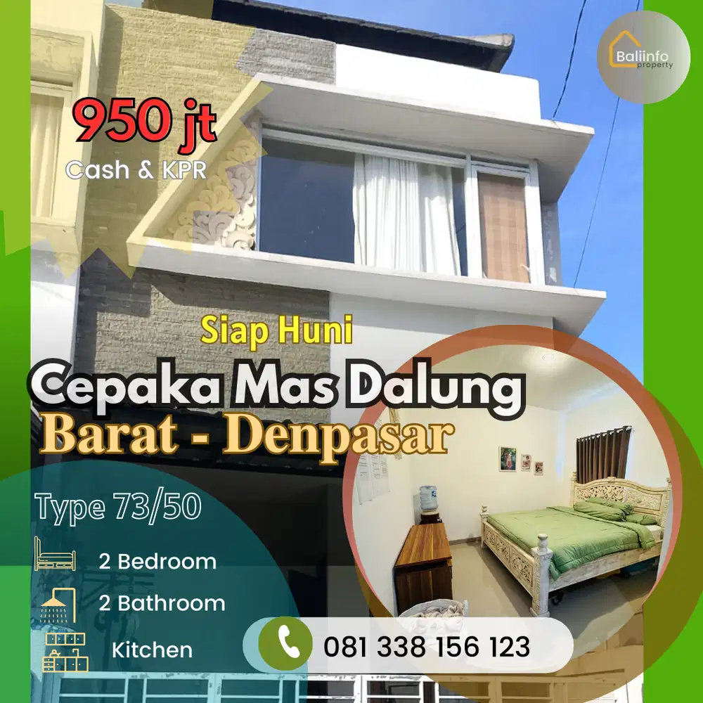 Jual Rumah siap huni furnished Cepaka Dalung Barat Denpasar bali