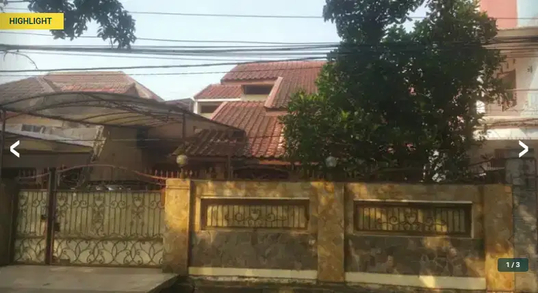 Rumah dijual jalan poros menara kawasan mercubuana meruya-sel JORR2