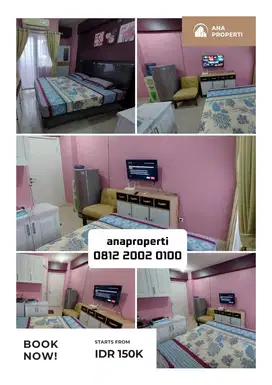 apartemen studio green pramuka city Tower mall + wifi