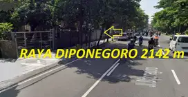 DIJUAL RAYA DIPONEGORO, SURABAYA BANGUNAN LAMA HITUNG TANAH