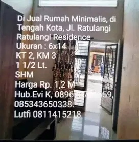 Dijual rumah minimalis di Ratulangi Residence Makassar