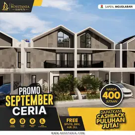 Dekat Fasilitas Utama Rumah Modern di Surakarta Timur