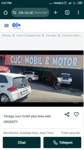 Sopir n cuci mobil