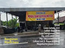 Gudang bangunan masih baru di jual butuh uang