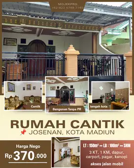 Rumah Cantik Siap Huni di Josenan Madiun