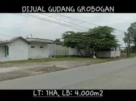 DIJUAL GUDANG GROBOGAN, LOKASI GODONG, LUAS TANAH 1HA