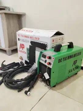 MESIN LAS BEKAS TIG MMA 200A AP SANJIA LAS LISTRIK INVERTER 1 PHASE