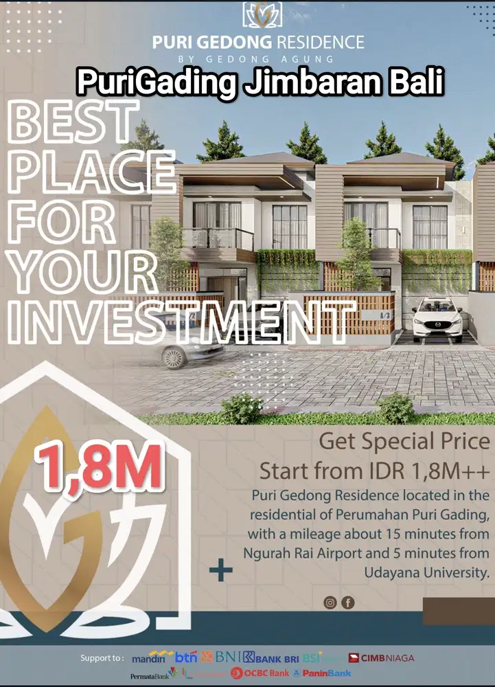 Villa Onegate Cluster Purigading Jimbaran Kuta Selatan Bali