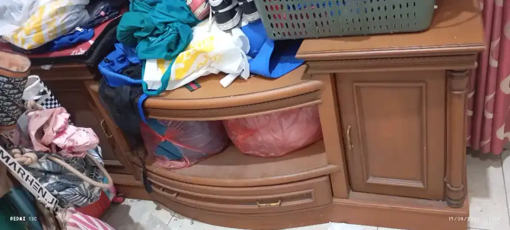 Meja Buffet asli jati