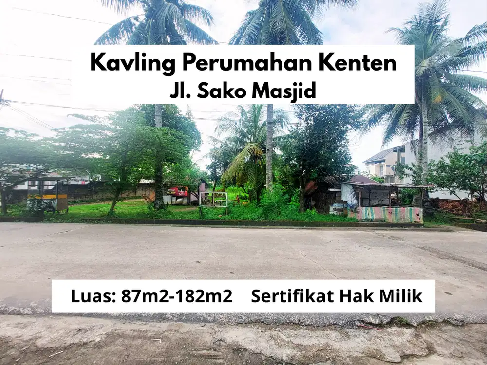 Tanah Kavling di Sako Dekat Indogrosir Palembang: SHM