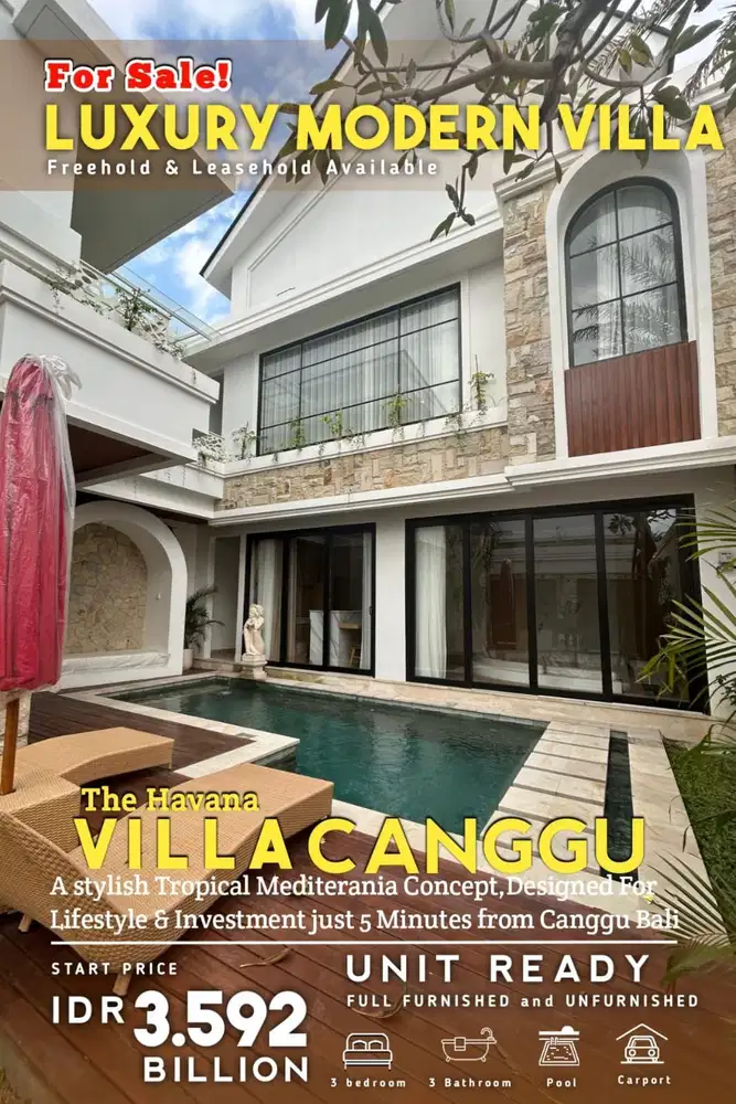 FOR SALE – THE HAVANA VILLA | CANGGU, BALI