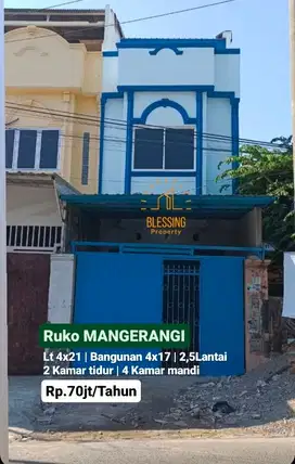 Disewakan ruko jl. andi mangerangi