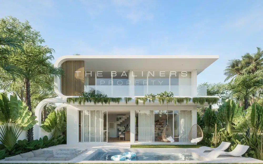 CONTEMPORARY VILLA WITH OCEAN & RICE FIELD VIEWS IN SESEH