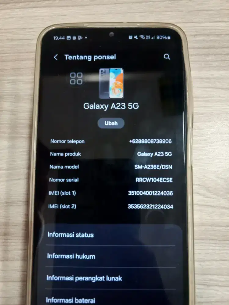Samsung Galaxy A23 5G ram 6