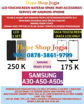 Service HP-Baterai-Touchscreen/LCD Samsung A30-A50-A50s