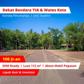 Siap Bangun Rumah! Tanah 100 Jt-an Jogja Barat, Dekat UNY Wates Kota
