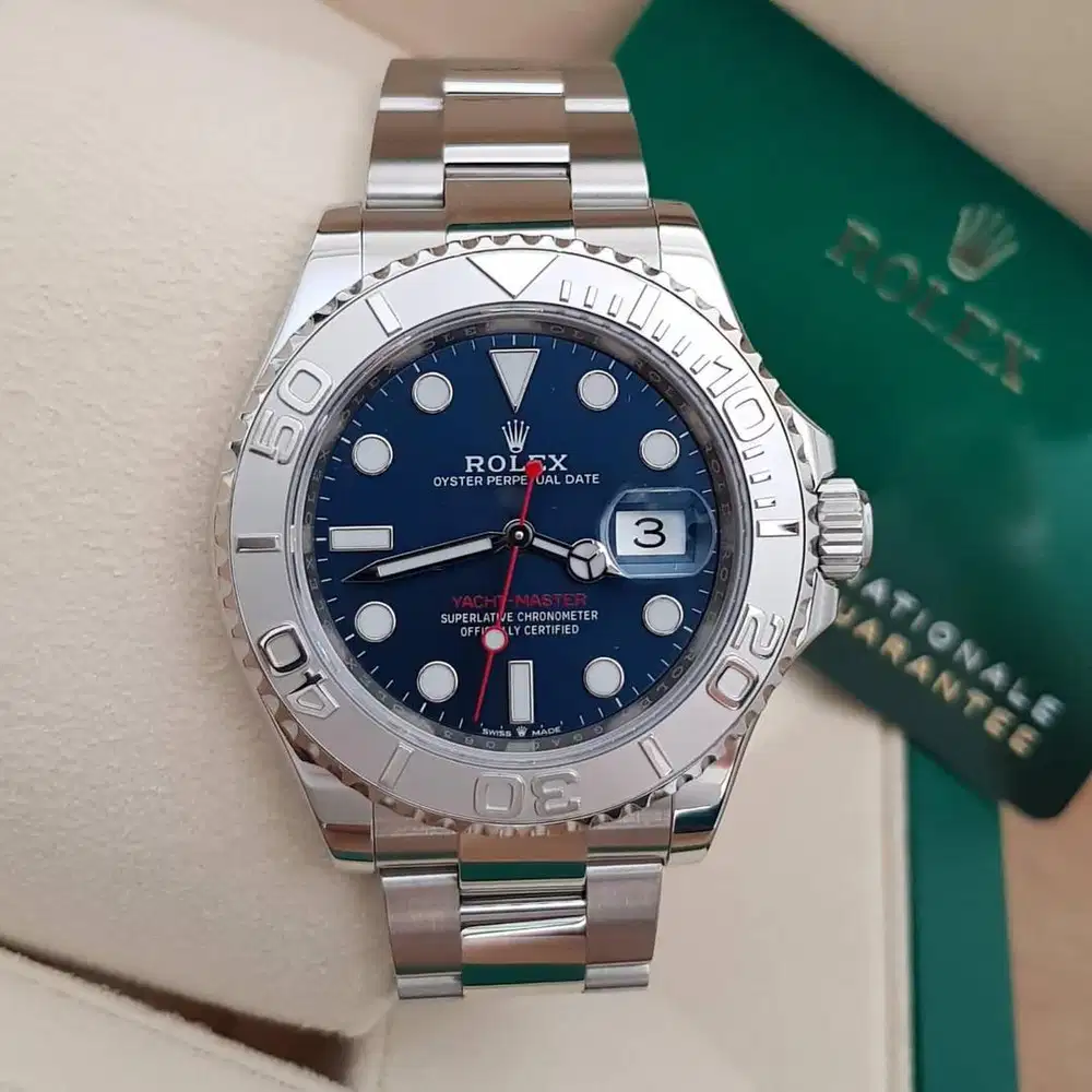 Rolex Yacht Master Platinum Blue Dial