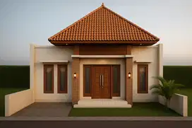 Hunian Modern 3 Kamar Desain Tropis Bali Dekat Tol Banyurejo Sleman