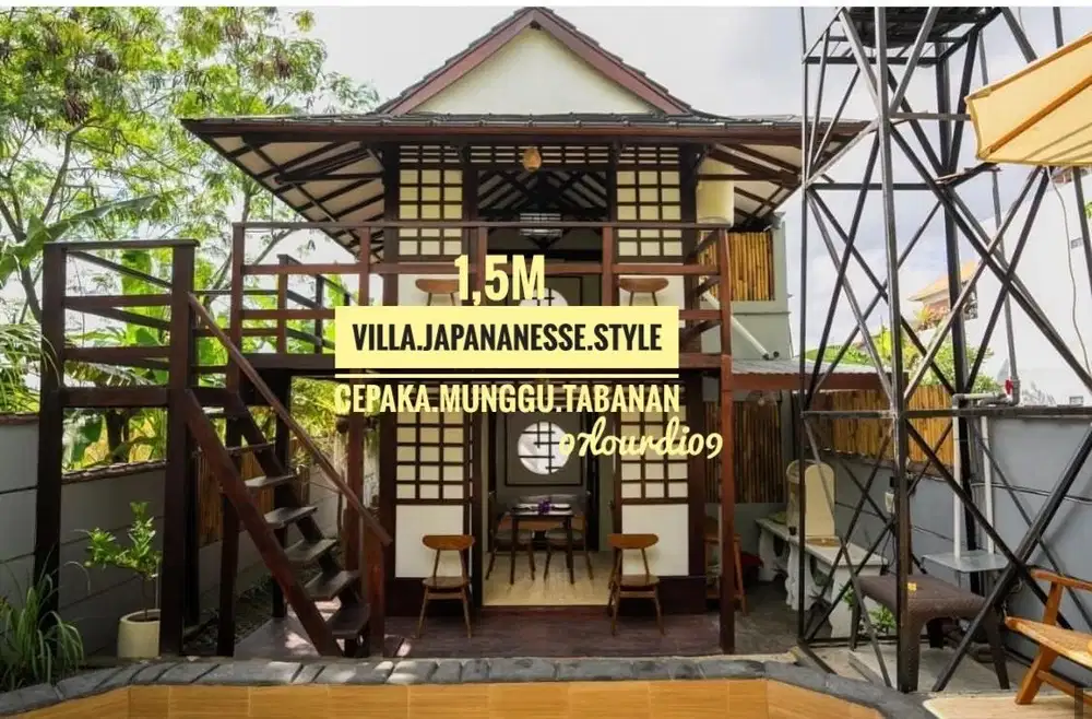 Jual Villa Japanese style Tangep munggu cepaka tabanan bali