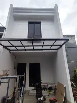 RUMAH BARU MURAH CLUSTER JALAN LEBAR MINIMALIS STRATEGIS DI JAGAKARSA